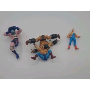 Lot of 3 Kinnikuman M.U.S.C.L.E. Men Figures Vintage 80s Wrestling Mini Toys